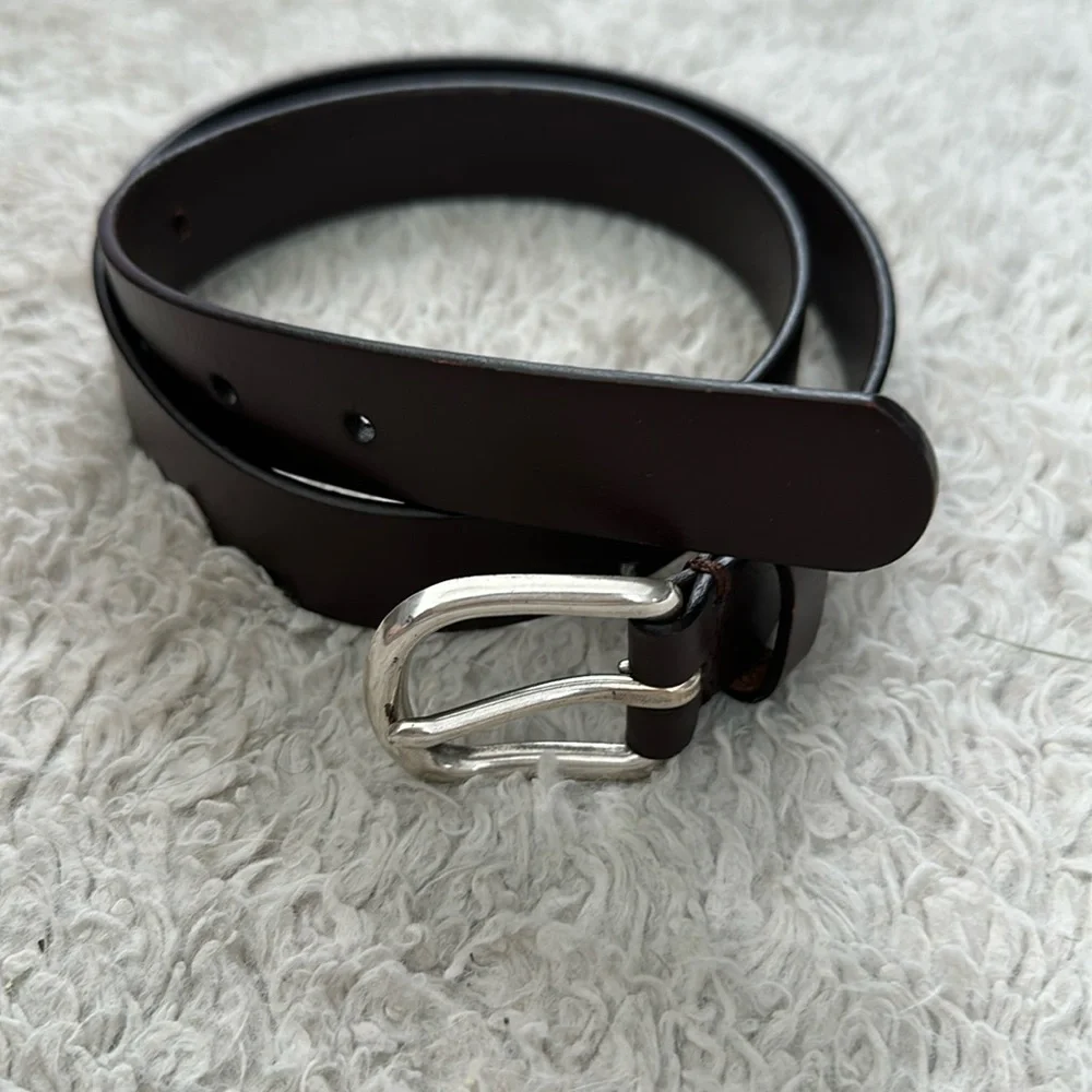 J crew Crewcuts boys brown leather belt (10)